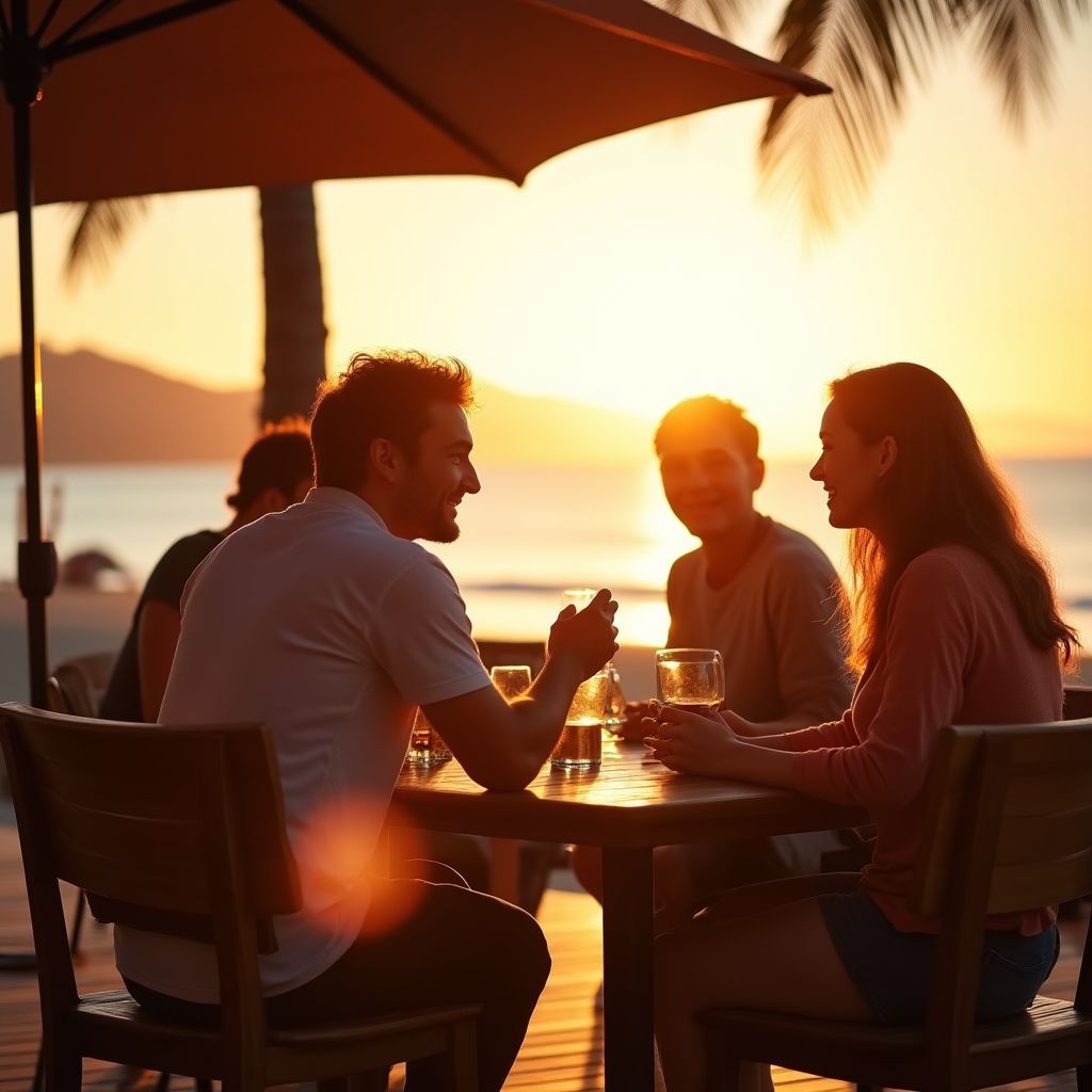 People meeting in the afternoon in Australia